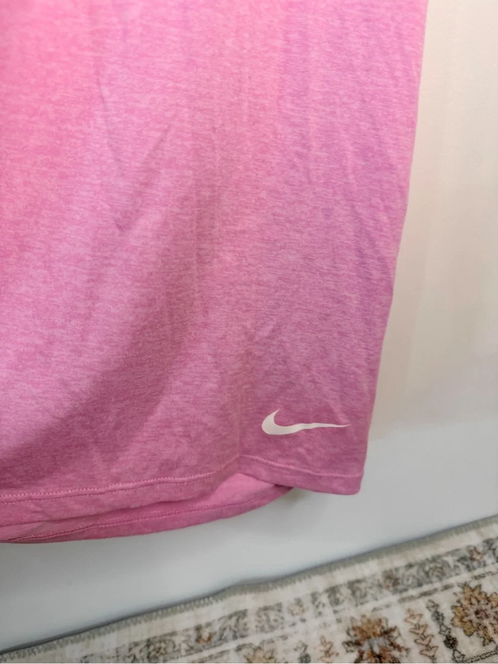 Nike pink plus size scoop neck tee